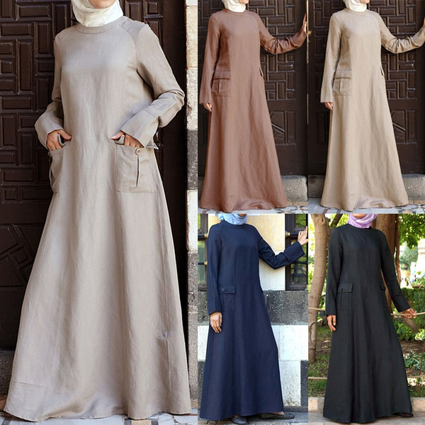 long sleeve hijab dress