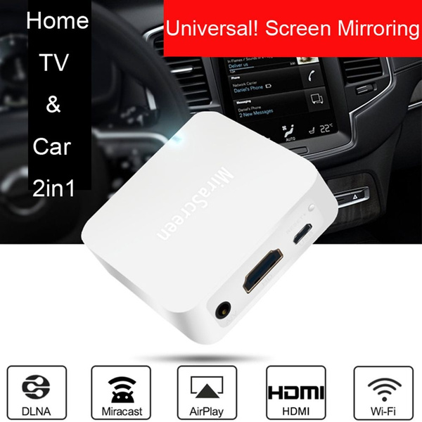 Car Miracast Airplay DLNA HDMI Android IOS WiFi Mirror Link Screen Mirroring Box