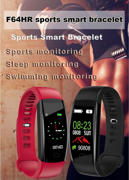 F64HR Smart Bluetooth Watch Heart Rate Monitor Blood Pressure Monitor Fitness Tracker Sport Watch Wish