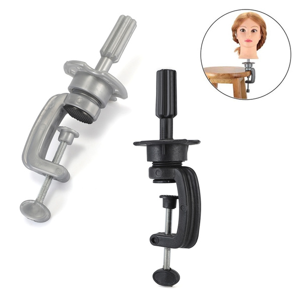 Mannequin Head With Adjustable Table Clamp Stand for Wig Making