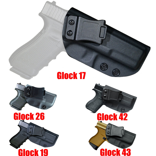 Kydex IWB Holster For Glock 17/G22/G31 Glock19/G19x/G23/G32 G26/G27/G33/42/G43 