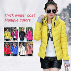 Stand Collar, Jacket, Winter Coat Women, Fashion
