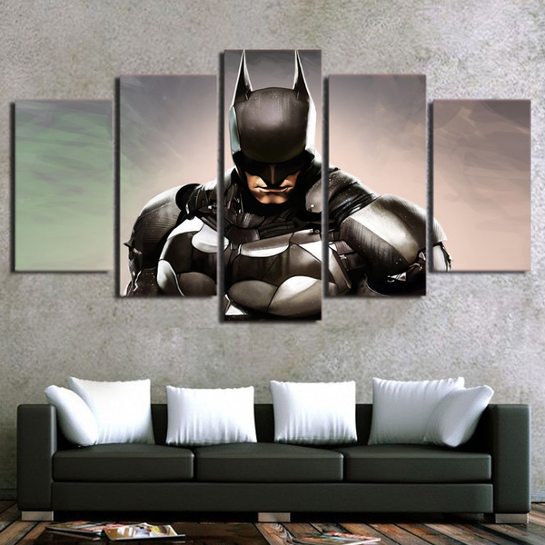 No Framed 5 Pieces Characters Justice League Batman Poster Room Home Decor Wish No Framed 5 Pieces Characters, Justice League Room Decor
