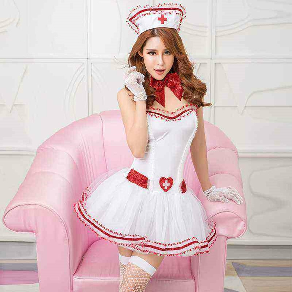 Sexy Lingerie Nurse Costume Cosplay, Women's Fashion, New