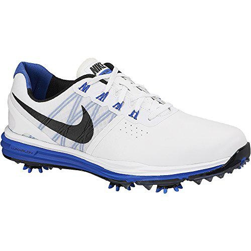 Refurbished Nike 704665-100 Lunar Control 3 Golf Shoes White/Blue