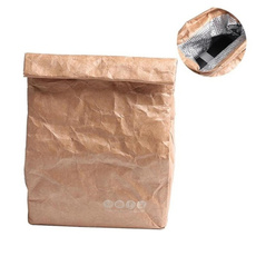 waterproof bag, brown, paperbag, fashion bag