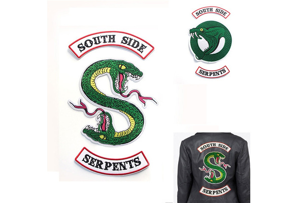 Riverdale SouthSide Serpents Back Embroidered Patch Iron On Two Sizes