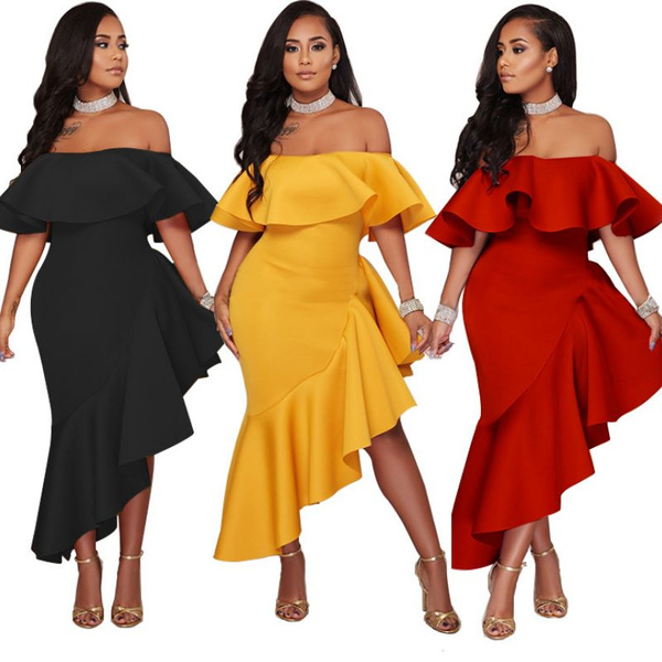 Off Shoulder Party Dress Gratis Sexo Vestidos Para Mujeres Vestidos Vestido  De Fiesta | Wish