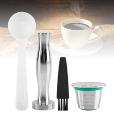 Steel, Coffee, coffeecapsulepodscup, reusablecoffeecapsulecup
