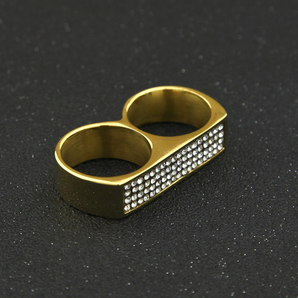 Two finger sale ring hip hop