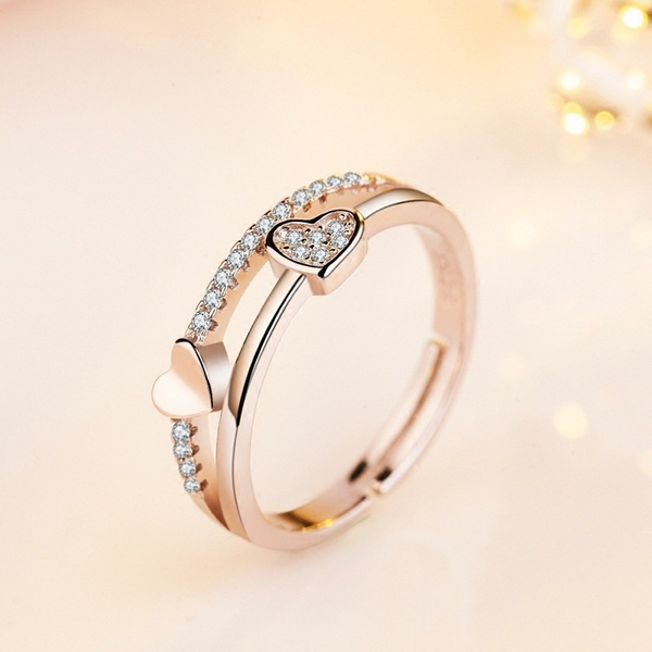 DISHIS 14k Rose Gold BIS Hallmark And Diamond Ring for Woman Size 10 :  Amazon.in: Jewellery