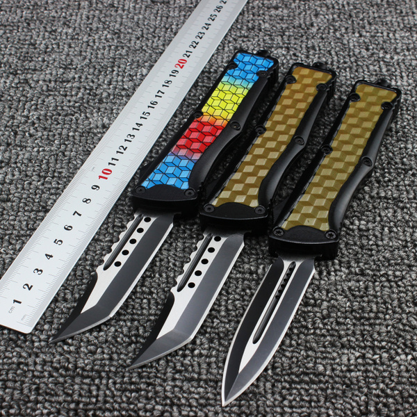 Switchblade Spring Assisted OTF Flick Knife Quick Opening Automatic