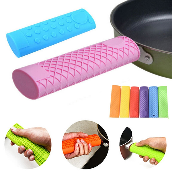 Multi-color Silicone Pot Pan Handle Saucepan Holder Sleeve Slip Cover Grip S