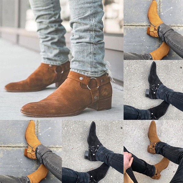 Autumn Winter Men Boots Fashion Suede 