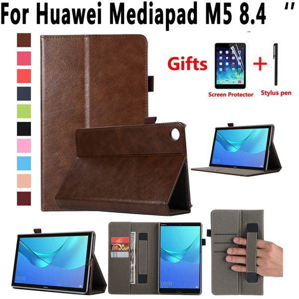 Handheld Premium Leather Case for Huawei Mediapad M5 8.4 inch SHT