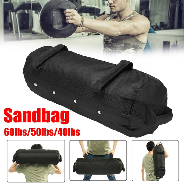 Youth Fitness Training Weighted Sand Bag Strong Handle Weightlifting Gym Sand BG 
