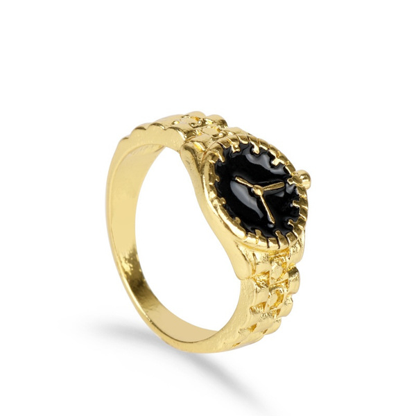 gold finger ring watch