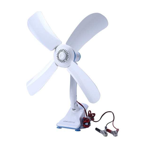 12V DC Four Blades Battery Cilp Fan 