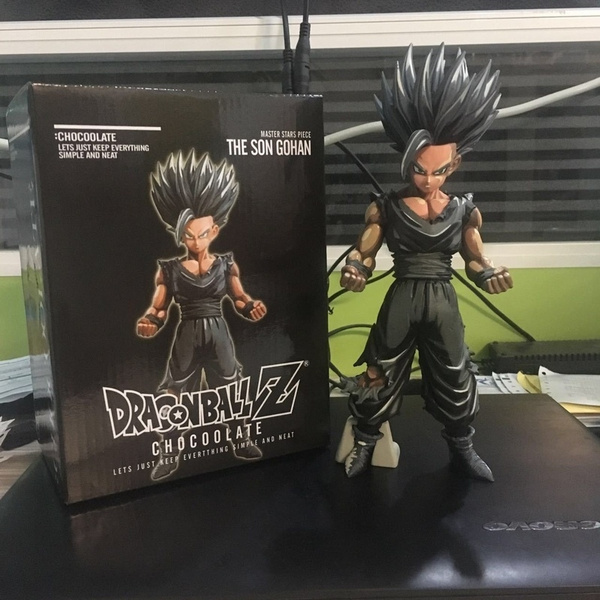 cm Anime Dragon Ball Z Super Saiyan Son Gohan Action Figures Master Stars Piece Dragon Ball Chocolate Gohan Black Model Toy Wish