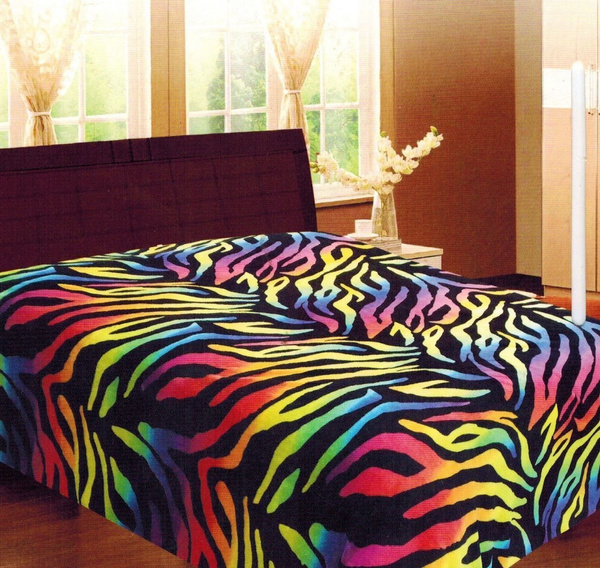 Rainbow zebra blanket new arrivals