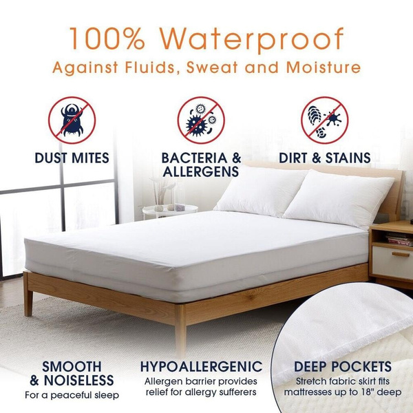 Classic Hypoallergenic Smooth Waterproof Mattress Protector