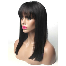 wigblackhair, wig, straighthairwig, Lace