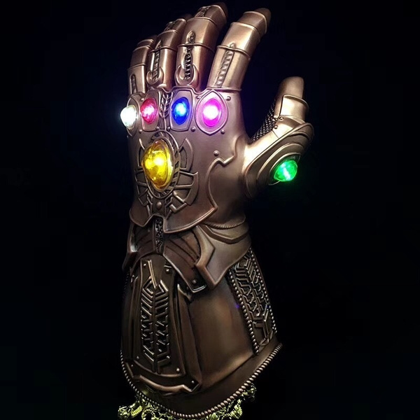 Avengers Infinity War Infinity Gauntlet LED Light Thanos LED Gloves Cosplay Prop 