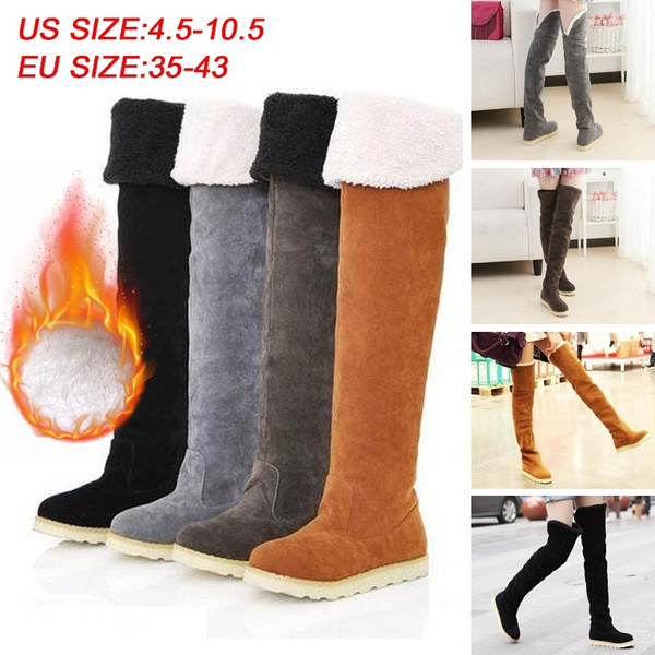 over the knee winter snow boots
