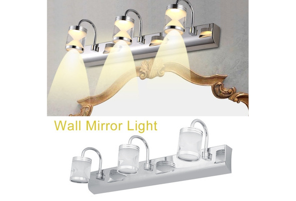 Modern Badezimmer Front Spiegel 3LED Licht Wand Verfassungs Lampen warmes Weiß 90-220V