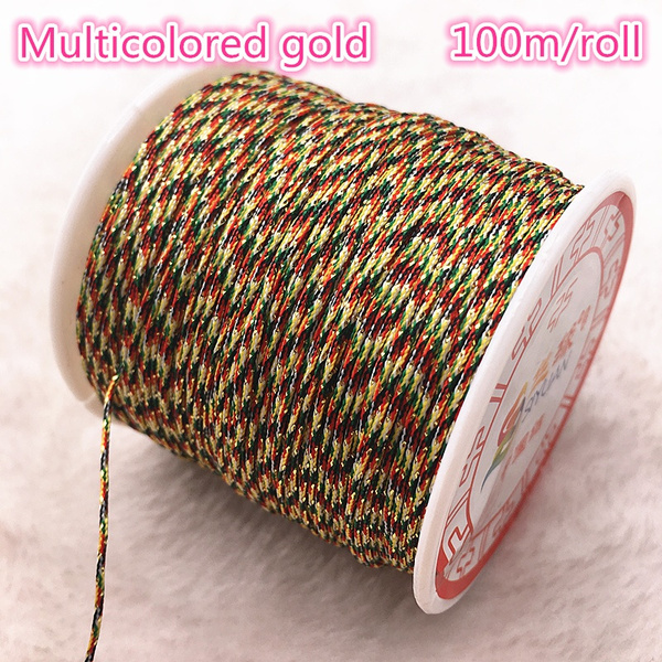 1Roll 100Yards Nylon Cord Thread Chinese Knot Macrame Bracelet Braided Cord 1MM 