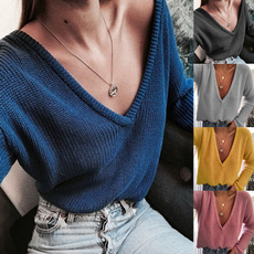 autumnwinter, Women Sweater, Long Sleeve, Loose
