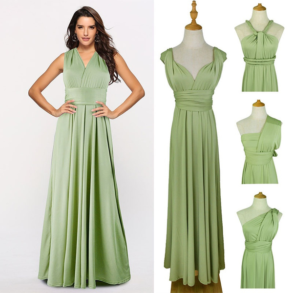 Multiways Sexy Women Fashion Halter Beach Party Maxi Bridesmaid