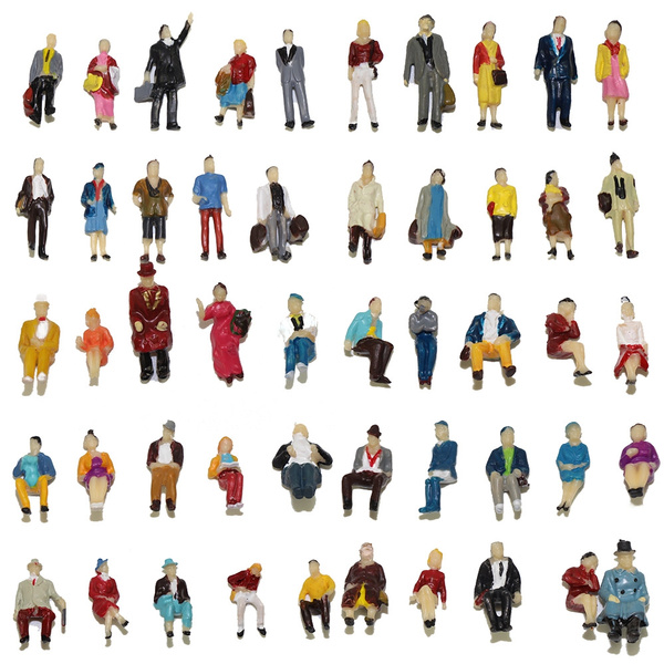 nanshoudeyi scale 1:87 ABS Painted People/seated passenger Random Model Figures