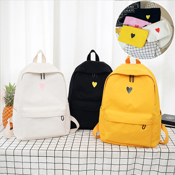 girls yellow backpack