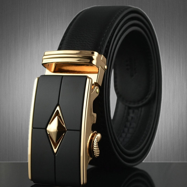 Men Fashion Belts Business Luxury Belt Cow Leather Casual Belts ...