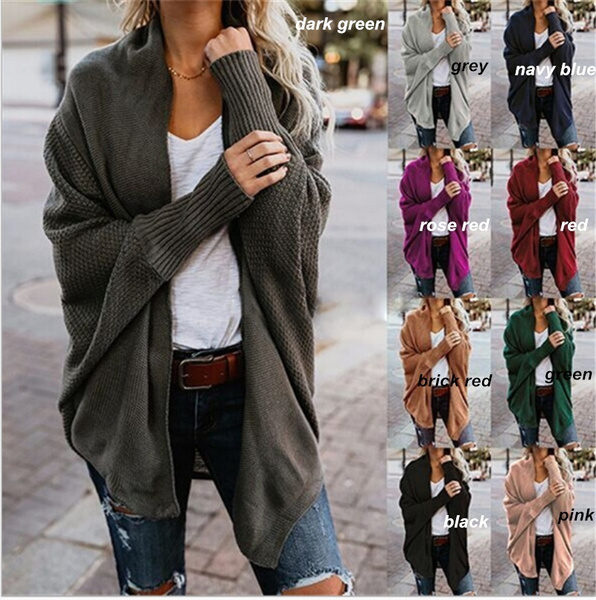 bat sleeve sweater jacket