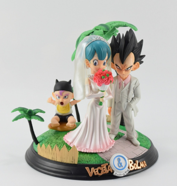 Dragon Ball Z DBZ Vegeta & Bulma Wedding Figure 8.7" Toy New in Box