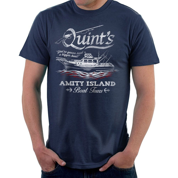 Quints Amity Island Boat Tours Jaws Men #39 s Fashion T shirt Wish Quints Amity Island Boat Tours Jaws Men #39 s Fashion T shirt Wish