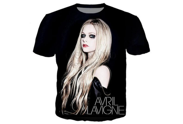 New Fashion Men//Women singer Avril Lavigne 3D Print Casual TShirt Short Sleeve