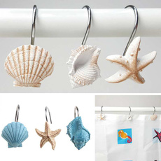 Decorative, Bathroom, showercurtainhook, seashell