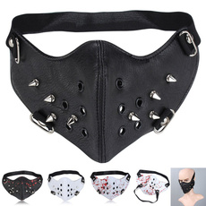Cosplay, motorcyclemask, faceguard, leather