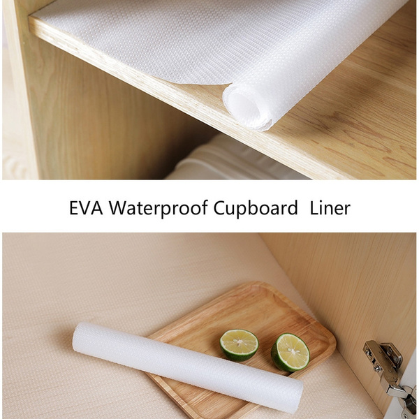 Waterproof Kitchen Drawer and Cupboard Mat Clear EVA Shelf Liner