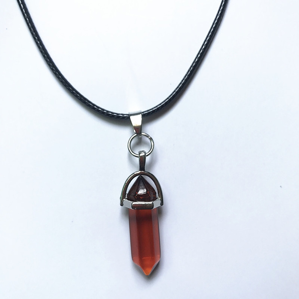 Amber on sale crystal necklace