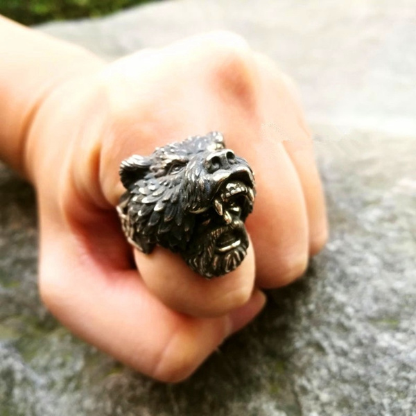 bear head ring