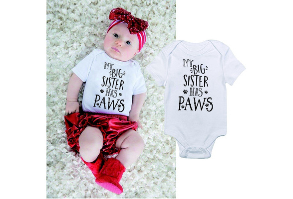 my big sister has paws onesie