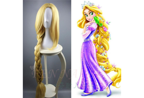 Tangled Princess Rapunzel Cosplay Wig Adult Women Long Braids Blonde Hair  120cm | Wish