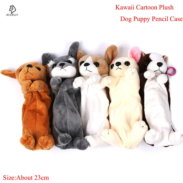 fluffy dog pencil case