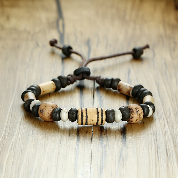 14mm Handmade Wood Bracelet Wood Bandlet For Men Wood Gift to Him / Her |  eBay