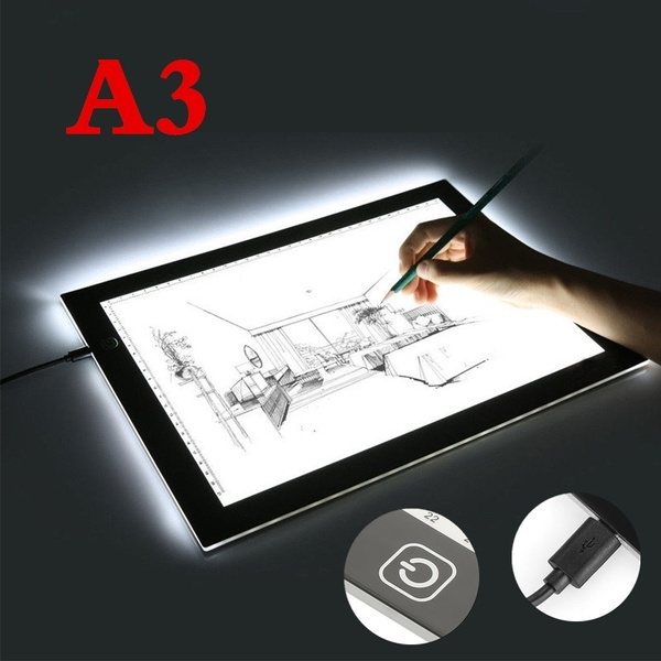 A3 LED Art Light Pad Tracing Drawing Table Board Wish