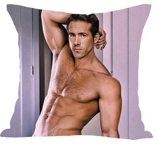 Custom Square Pillowcase Actor Ryan Reynolds Cotton Linen Pillow